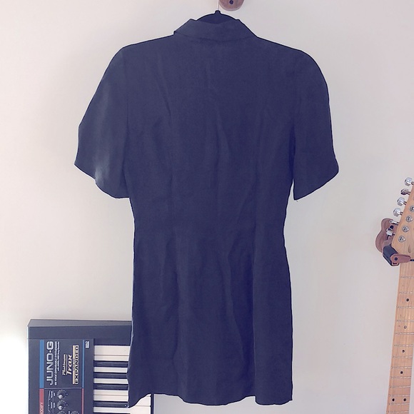 Zara Flowy Mini Dress in Black - Picture 3 of 11